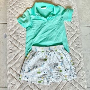 Grace & James 2pc Boys 4T Golf shorts w/ Polo shirt